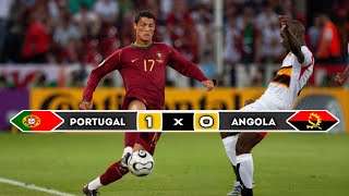 Portugal 🇵🇹 × 🇦🇴 Angola  1 × 0  HIGHLIGHTS  All Goals  World Cup 2006 [upl. by Tremain]