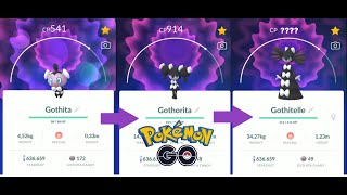 GOTHITA EVOLUTION INTO GOTHORITA AND GOTHITELLE IN POKEMON GO [upl. by Robbert860]