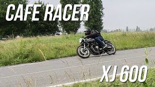 XJ 600 Cafe Racer Riding [upl. by Ateekram363]