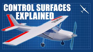 Aircraft Control Surfaces Explained  Ailerons flaps elevator rudder and more [upl. by Ordnael139]