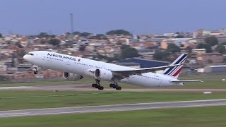 Air France Boeing 777328ER take off at GRU Airport SBGR GuarulhosSao Paulo [upl. by Claudius]