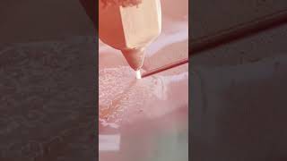 Water jet Cutting  What Would Happen If You Swiped The Waterjet  Abrasive Waterjet Cutting shorts [upl. by Violetta]