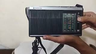 Sanyo radio model RP7411 multiband stone راديو سانيو موديل RP7411 متعدد الموجات وحجارة [upl. by Anayaran898]