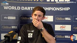 Callan Rydz on reaching FIRST Ally Pally QuarterFinal quotI was a bag of nerves before the gamequot [upl. by Artimid]