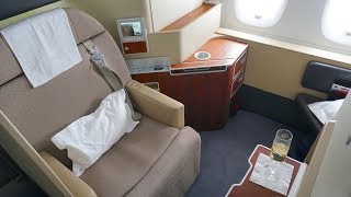 Qantas First Class Review  Airbus A380  QF1 Sydney to London The Kangaroo Route [upl. by Patty136]