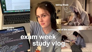 STUDY VLOG 🖇 taking exams lots of studying productive days of a uni student amp end of semester ♡ [upl. by Golda]