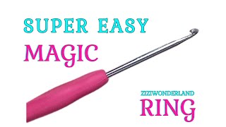 Super easy magic ring for beginners [upl. by Idnahc]