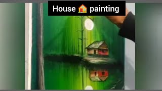 acrylic painting tutorialacrylic house 🏠 paintingpaint with me [upl. by Nuahs]