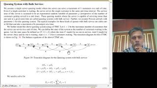 Lecture 36 Queueing System with Bulk service Balking and Reneging [upl. by Nosidda]