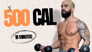 HIIT EM CASA TREINO DE 18 MINUTOS PARA EMAGRECER E QUEIMAR 500 CALORIAS [upl. by Verity]