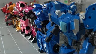 미니특공대X 8대 로봇 자동차 장난감 변신 Miniforce X 8 Car Robot Toys Transformation [upl. by Nason]