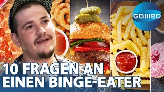 10000 kcal Fressanfall  10 Fragen an einen BingeEater  Galileo  ProSieben [upl. by Esme]