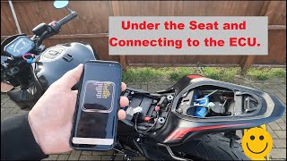 Under the seat and connecting to the ECU OBDII [upl. by Haerb7]