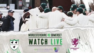 Worcestershire vs Somerset  Day Three  Vitality County Championship [upl. by Kelula710]