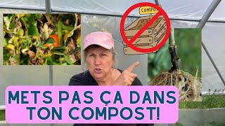 Quoi ne PAS mettre dans son compost en fin de saison  capsule horticole [upl. by Marcellina]