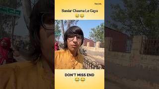 Bandar Chashma Le Gaya funny video😂😂 [upl. by Eseilanna]