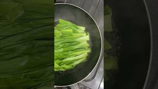 Blanched Bok Choy 🥬 Quick and cheap recipe foodie cooking howto homecooked quickrecipe fypシ [upl. by Cyprio]