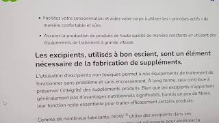 A quoi servent les excipients trouvés dans les gélulescachets de compléments alimentaires [upl. by Ibrab]