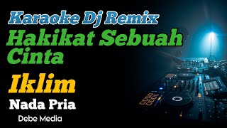 Karaoke Hakikat Sebuah Cinta Iklim Dj Remix Nada Pria [upl. by Vernier847]