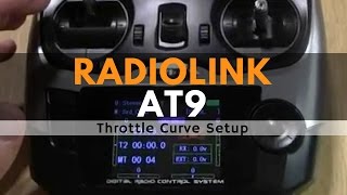 RadioLink AT9 Throttle Curve Setup [upl. by Eceirehs281]