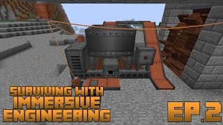 Surviving With Immersive Engineering  Ep2  Simple Crusher Setup [upl. by Eleni]