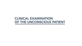 1 Clinical examination of the unconscious patient – Dr Manoj Saxena [upl. by Gilchrist]