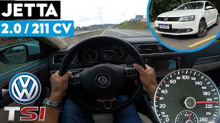 TESTE ACELERANDO JETTA 211 TSI  20 TURBO É BOM ANDA BEM VALE A PENA AVALIAÇÃO NA ESTRADA [upl. by Christean]