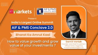 How to value growth and grow value of your investments  AIF amp PMS Conclave 20 aifpms [upl. by Anitsud]