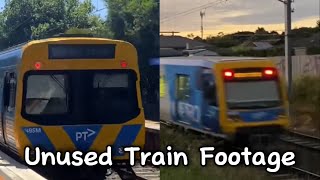 Unused Train Footage around Melbourne Featurinng Upper Furntree Gully DTRS Test [upl. by Ethban742]