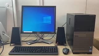 Dell Optiplex 390 Intel Core i3 128gb SSD 6gb ram loudspeakers 19” dell Monitor 155 [upl. by Norrahs]