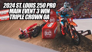 2024 St Louis Supercross RF 250 Main Event 3 Win  MX Simulator [upl. by Milak903]