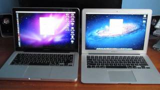  Macbook Pro 13quot VS Macbook Air 13quot 2011 [upl. by Enrahs]