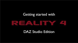 Getting started with Reality 4  Studio Edition [upl. by Phaih]