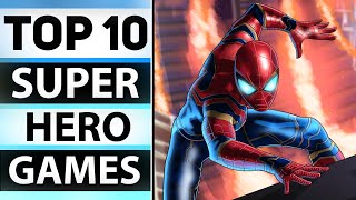 TOP 10 BEST SUPERHERO GAMES FOR YOUR PC 2024 [upl. by Ecinom275]