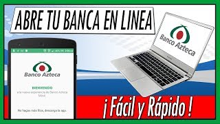 🏛️ Como Abrír y Activar Banca En Linea de Banco Azteca  Guardadito🏛️ [upl. by Wrand]