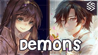 Nightcore  Demons Switching Vocals  Lyrics [upl. by Ez]