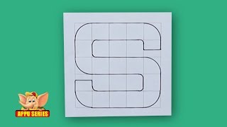 Write Block Style Alphabet S  Arts amp Crafts [upl. by Garnes]