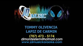 Tommy Olivencia Lapiz De Carmin karaoke [upl. by Naget]