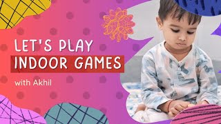 Lets play indoor games with Akhil 🔥  Daily Vlog  3  Kids Play [upl. by Subocaj]