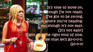 Hannah Montana Forever  LOVE THAT LETS GO Featuring Billy Ray Cyrus lyrics [upl. by Yror]