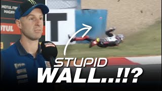 DANGEROUS Jonathan Rea Strongly Criticizes the Safety at Magny Cours regarding Toprak Crash [upl. by Nemrak]