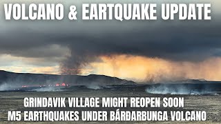 Large Earthquake Under Bardarbunga Volcano amp Grindavik Village Might Open For Visitors Soon [upl. by Anoet]