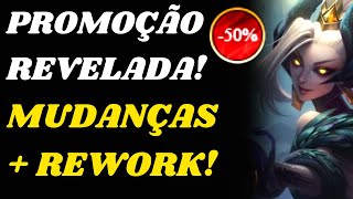 Boas Mudanças  Novo Rework  Nova Promoção de Skins Revelada no League of Legends [upl. by Tnarb232]