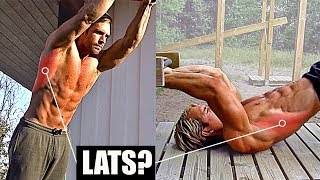 Can You Train LATS Without WeightsMachinesPull UpsRows 510 LAT Exercises [upl. by Naelcm]