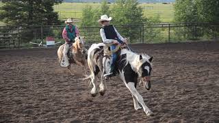 Epic Bronc Ride by a 17 Year Old Girl [upl. by Nevada]