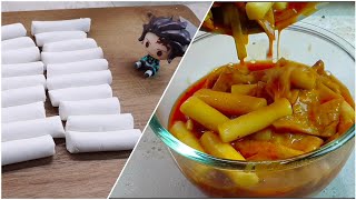 Easy Tteokbokki how to make rice cake from scratch [upl. by Truda]