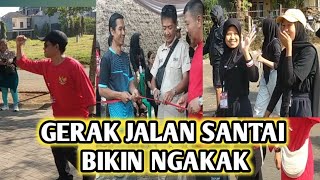 gerak jalan lucu bikin ngakak  vlog Sunandar upil [upl. by Eniamahs]