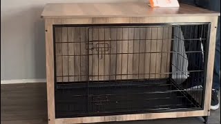 How long it takes to assemble this Feandrea Dog Crate Furniture Side End Table [upl. by Radke]