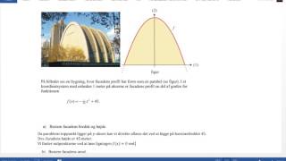Skr eksamen  Nulpunkter og bestemt integral [upl. by Etnovahs627]