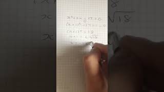 Solving a quadratic equation by completing the square [upl. by Wardlaw]